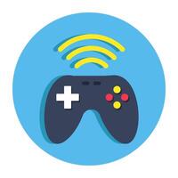 Modern design icon of wireless gaming vector