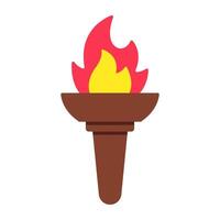 Perfect design icon of vintage torch vector
