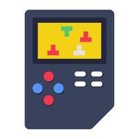 Brick game icon, editable vector
