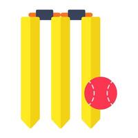 An amazing design icon of cricket wicket vector