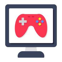 A flat design, icon of game vector
