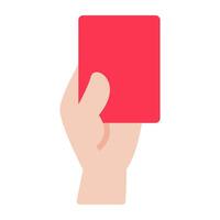A unique design icon of penalty card vector