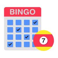 Perfect design icon of bingo game vector