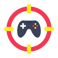 Modern design icon of gamepad vector