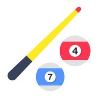 A trendy design of billiard game vector