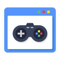 Modern design icon of game website vector
