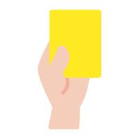 A unique design icon of penalty card vector