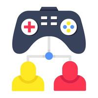 Trendy design icon of game developer vector