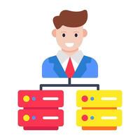 Modern design icon of server manager vector