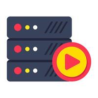 A beautiful design icon of database vector