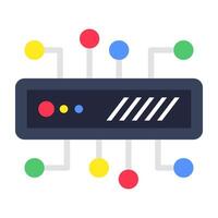 A beautiful design icon of server connection vector