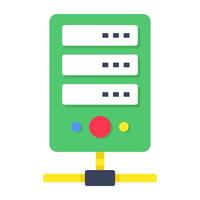 A trendy design icon of server vector