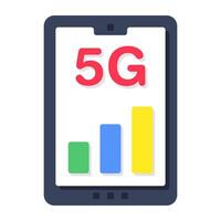 Perfect design icon of mobile 5g network vector