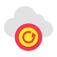 Perfect design icon of cloud reload vector