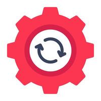 A trendy design icon of setting update vector