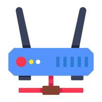 A trendy design icon of router vector
