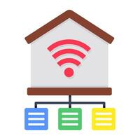 A beautiful design icon of smarthome Connection vector