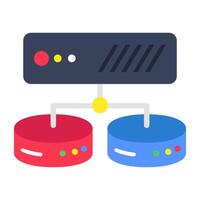 Creative design icon of datacenter vector