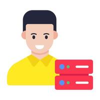 Modern design icon of server manager vector