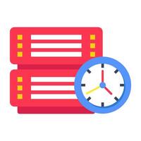 A beautiful design icon of server history vector