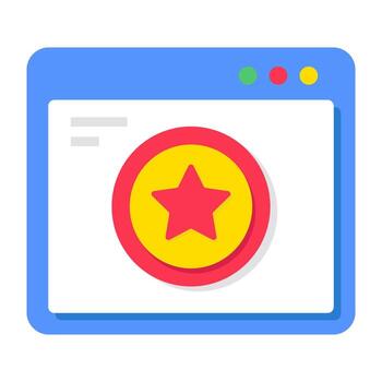 Creative design icon of web rating vector
