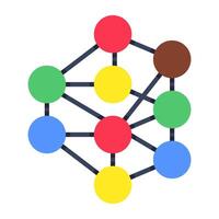 Premium design icon of mesh network vector