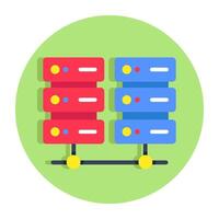 A beautiful design icon of database Network vector