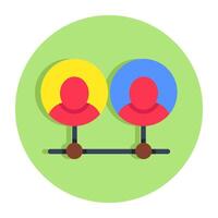Perfect design icon of user network vector