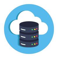 An icon design of database vector
