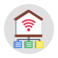 A beautiful design icon of smarthome Connection vector