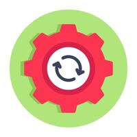 A trendy design icon of setting update vector