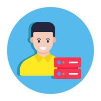 Modern design icon of server manager vector