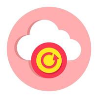 Perfect design icon of cloud reload vector