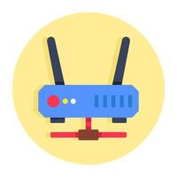 A trendy design icon of router vector