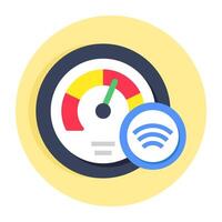 A beautiful design icon of velocity vector