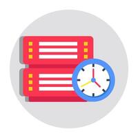 A beautiful design icon of server history vector
