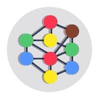 Premium design icon of mesh network vector