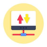Creative design icon of update vector