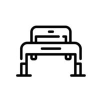 obstacle Line Icon White Background vector