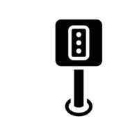 traffic lights Glyph Icon White Background vector
