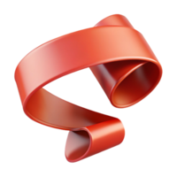 Abstract 3D Red Swirl Background png