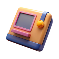 3D Render of a Retro Handheld Device png