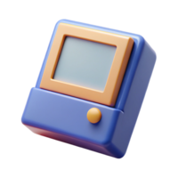 3D Render of Retro Handheld Device png
