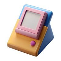 Pastel 3D Render of a Retro Device png