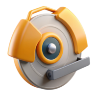 3D Render of Circular Saw png