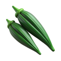 3D Render of Okra png