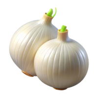 3D Render of Two Onions png