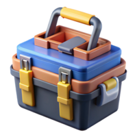 3D Render Stackable Tool Box Illustration png