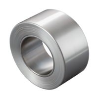 3D Render of Metal Coil Roll png