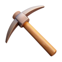 3D Render Pickaxe Mining Tool png